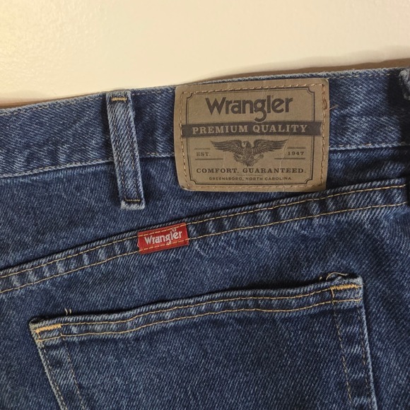 Wrangler Men's Jeans 40x30 Blue Denim Regular Fit Straight Leg Classic - Picture 7 of 7